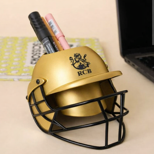 IPL Team Helmet Pen Stand - RCB | CSK | MI