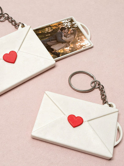Love Letter Keychain with photo - Valentine Gift