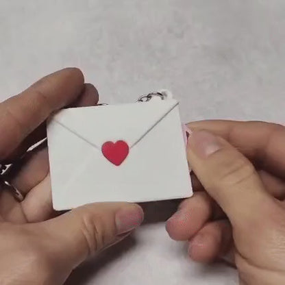 Love Letter Keychain with photo - Valentine Gift